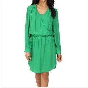 SOLD!!! Vince Camuto faux wrap Lush green dress